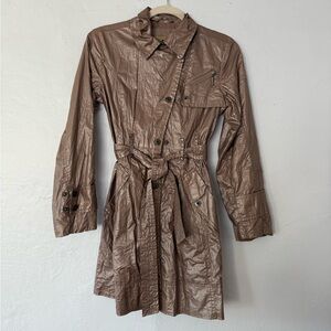 Air Field Young Generation raincoat, rainjacket metallic gray